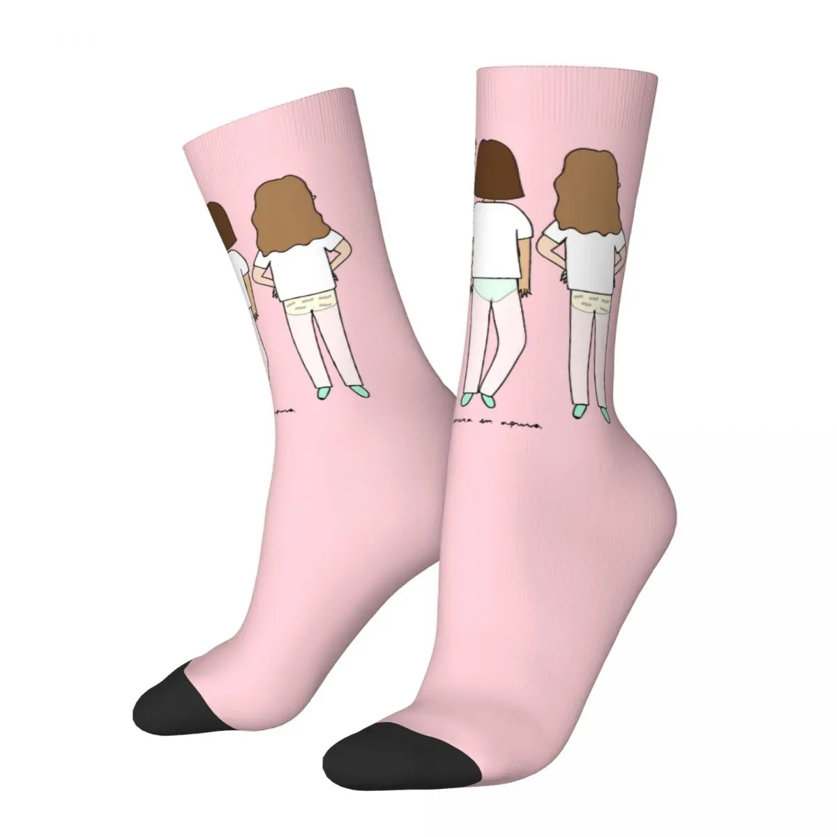 

New Male Men Socks Funny Enfermera En Apuros Sock Polyester Doctor Nurse Sport Women's Stockings Spring Summer Autumn Winter