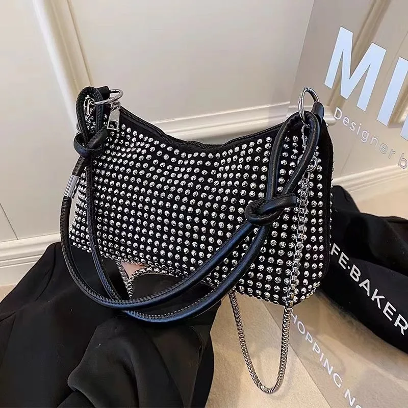 Women 2024 New Trendy Fashion High-end Texture Famale Shoulder Bag Bright Diamond Handbag Niche Versatile Crossbody Girls Purse
Women 2024 New Trendy Fashion High-end Texture Famale Shoulder Bag Bright Diamond Handbag Niche Versatile Crossbody Girls Purse