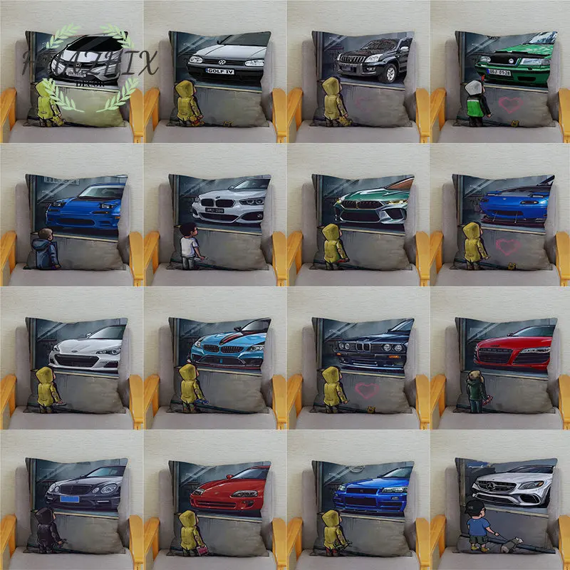 Kids Watching Dream Car Print Cushion Cover Soft Plush Cartoon Pattern Pillowcase 45*45cm Design Sofa Home Decor Pillows Cases
Kids Watching Dream Car Print Cushion Cover Soft Plush Cartoon Pattern Pillowcase 45*45cm Design Sofa Home Decor Pillows Cases