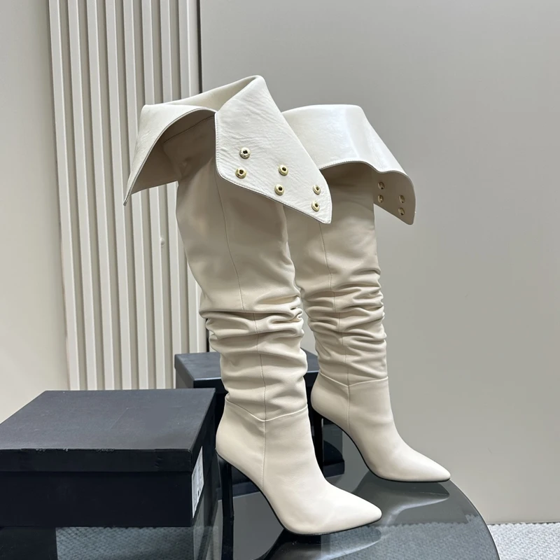White Pointed Toe Snap Stiletto Thigh Boots woman winter 2023 Black Collapsible Top over the knee boots fashion shoes for women
White Pointed Toe Snap Stiletto Thigh Boots woman winter 2023 Black Collapsible Top over the knee boots fashion shoes for women