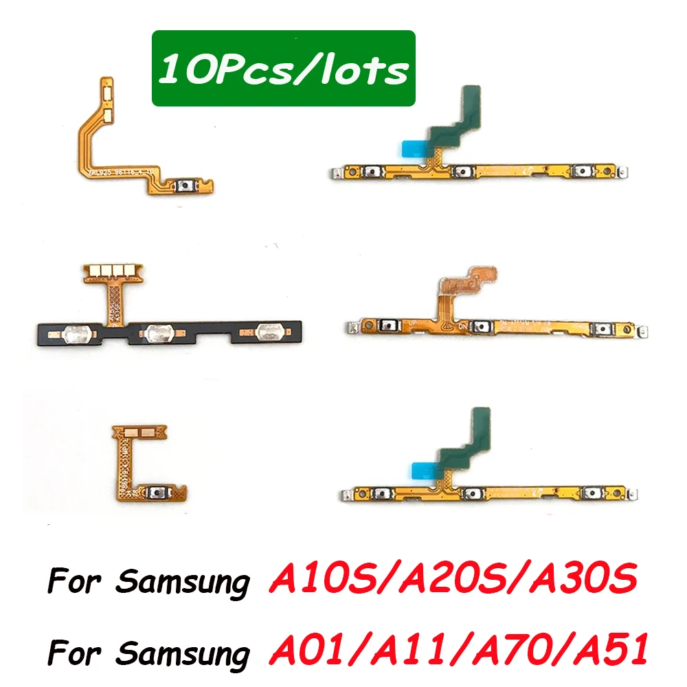 

10Pcs Volume Power Switch On Off Button Key Flex Cable For Samsung A01 A11 A10S A20S A30S A51 A10 A20 A30 A40 A50 A60 A70 A42