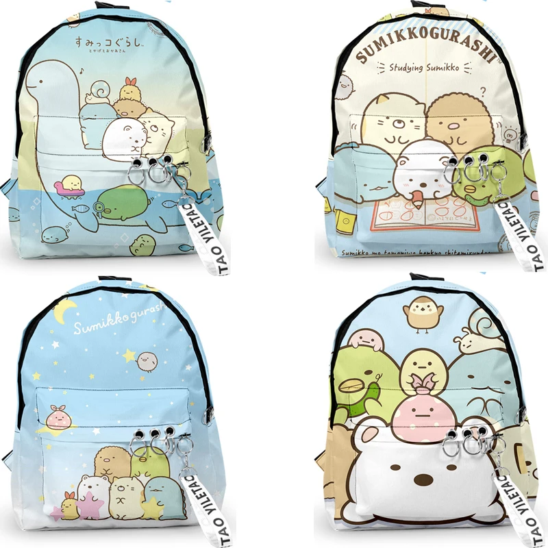 Рюкзак Kawaii Sumikko Gurashi, маленькие Мультяшные девушки, рюкзак для книг, ткань Оксфорд, искусственная Водонепроницаемая школьная сумка
Рюкзак Kawaii Sumikko Gurashi, маленькие Мультяшные девушки, рюкзак для книг, ткань Оксфорд, искусственная Водонепроницаемая школьная сумка