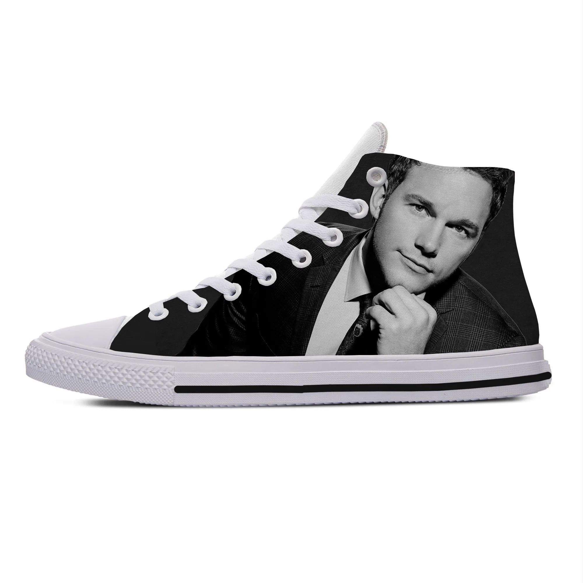 Hot Fashion Woman Man Chris Pratt Breathable Lightweight Sneakers Casual Board Shoes High Quality High Top Latest Canvas Shoes
Hot Fashion Woman Man Chris Pratt Breathable Lightweight Sneakers Casual Board Shoes High Quality High Top Latest Canvas Shoes