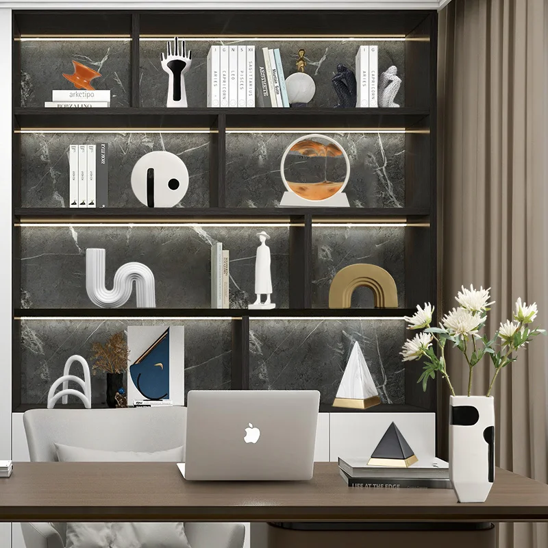 Modern minimalist art decoration living room TV cabinet office bookcase soft-mounted new Chinese high sense niche ornaments
Modern minimalist art decoration living room TV cabinet office bookcase soft-mounted new Chinese high sense niche ornaments