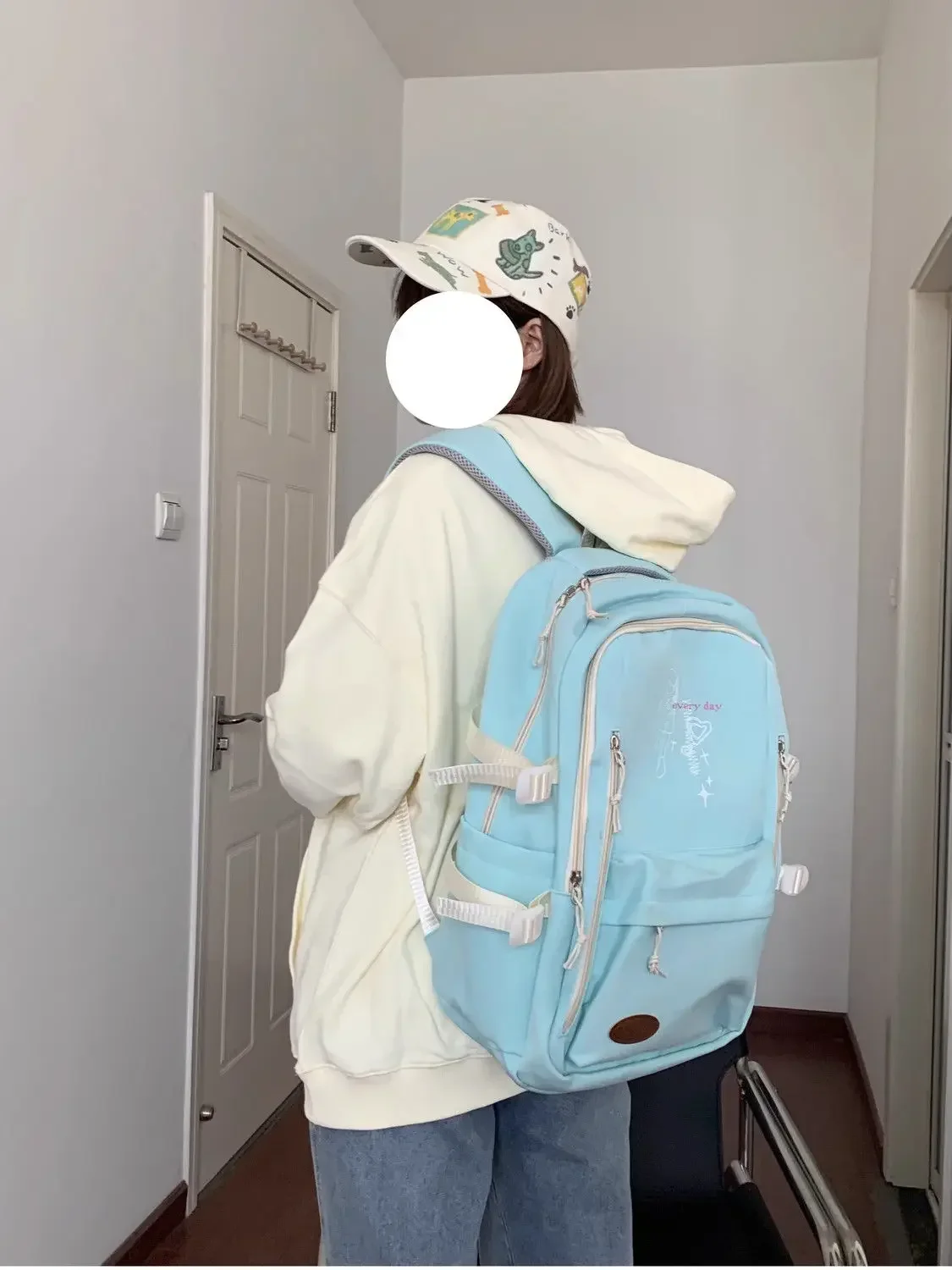 Korean Harajuku High Capacity Canvas College Student Schoolbags Contrast Color Cute Cartoon Casual Versatile Women Backpacks Ins
Korean Harajuku High Capacity Canvas College Student Schoolbags Contrast Color Cute Cartoon Casual Versatile Women Backpacks Ins