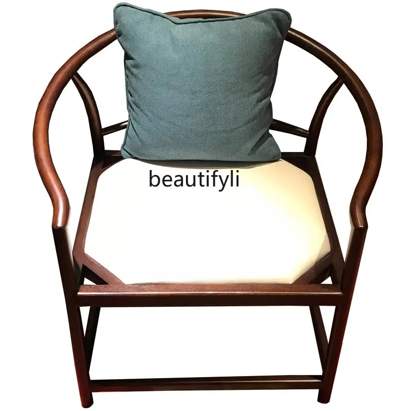 Solid Wood Sofa Armchair Palace Chair Solid Wood Single round-Backed Armchair Three-Piece Offical Hat Chair Leisure Chair 
Solid Wood Sofa Armchair Palace Chair Solid Wood Single round-Backed Armchair Three-Piece Offical Hat Chair Leisure Chair