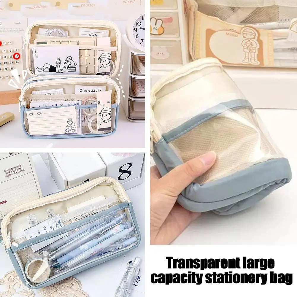 2023 Transparent Large Capacity Stationery Bag Waterproof Bag Storage Ins Portable Organizer Kawaii Pencil Pouch Style H0e4
2023 Transparent Large Capacity Stationery Bag Waterproof Bag Storage Ins Portable Organizer Kawaii Pencil Pouch Style H0e4