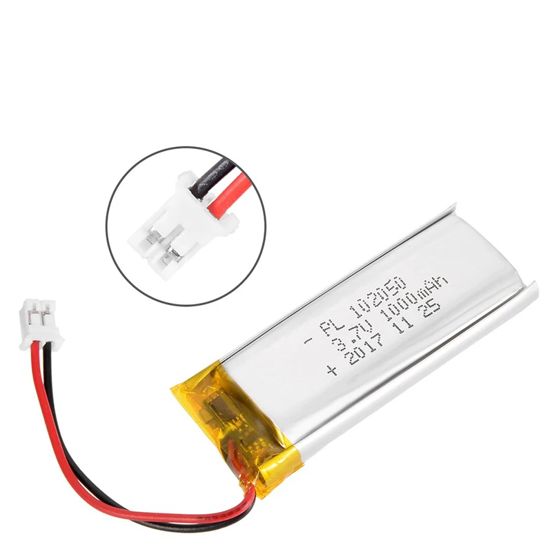 102050 3.7V Lipo Cells 1000mah Lithium Polymer Rechargeable Battery for MP3 GPS Recording Pen LED Light Beauty Instrument
102050 3.7V Lipo Cells 1000mah Lithium Polymer Rechargeable Battery for MP3 GPS Recording Pen LED Light Beauty Instrument