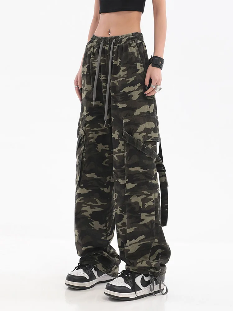 Streetwear Camouflage Jeans Woman High Waist Cargo Pants Straight Jeans Fashion Straight Baggy Pants Y2k Casual Denim Trousers
Streetwear Camouflage Jeans Woman High Waist Cargo Pants Straight Jeans Fashion Straight Baggy Pants Y2k Casual Denim Trousers