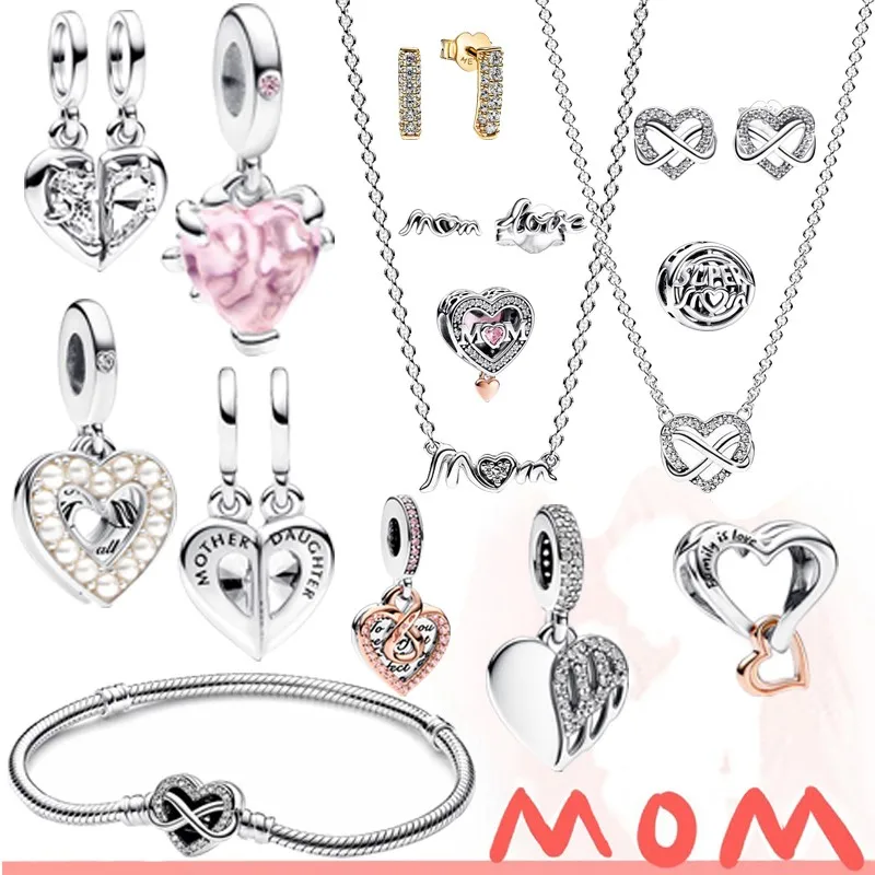 2023 Mother's Day 925 Sterling Silver Jewelry Pearl White Heart Angel Mother Charm Is Suitable For PANDORA Bracelet Necklace
2023 Mother's Day 925 Sterling Silver Jewelry Pearl White Heart Angel Mother Charm Is Suitable For PANDORA Bracelet Necklace