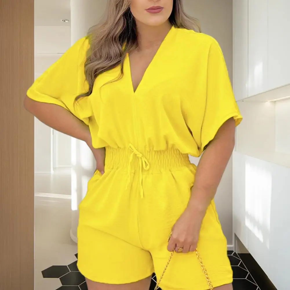 Summer Jumpsuit Mid-rise Women Jumpsuit Breathable Dressing Up Popular Pure Color Wide Leg Short Jumpsuit
Summer Jumpsuit Mid-rise Women Jumpsuit Breathable Dressing Up Popular Pure Color Wide Leg Short Jumpsuit