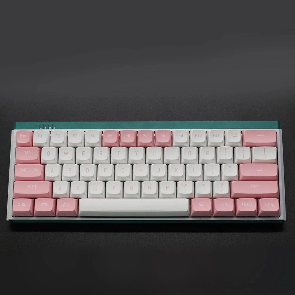 KeysLand PBT Double Shot Keycaps Mechanical Keyboard 149keys White Pink CSA Profile for NJ80 Fit 61/64/68/75/84/104 Cherry Mx
KeysLand PBT Double Shot Keycaps Mechanical Keyboard 149keys White Pink CSA Profile for NJ80 Fit 61/64/68/75/84/104 Cherry Mx