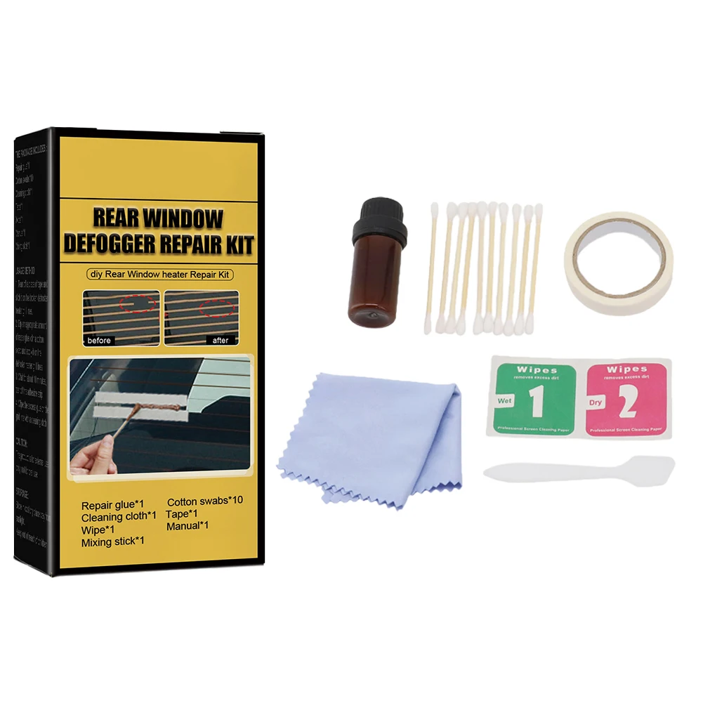 Quick Repair Kit for Car Rear Windshield Defogger Fix Scratches & Broken Lines Easy to Use & Invisible Repairs
Quick Repair Kit for Car Rear Windshield Defogger Fix Scratches & Broken Lines Easy to Use & Invisible Repairs