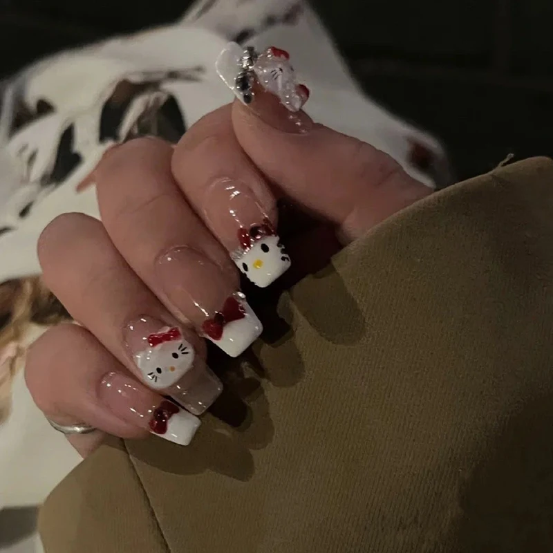 New Y2K Sanrio Hello Kitty Kawaii Anime Handwork Press-On Nails Cute Sweet Cartoon Reusable Manicure Lovely Gifts for Girls
New Y2K Sanrio Hello Kitty Kawaii Anime Handwork Press-On Nails Cute Sweet Cartoon Reusable Manicure Lovely Gifts for Girls