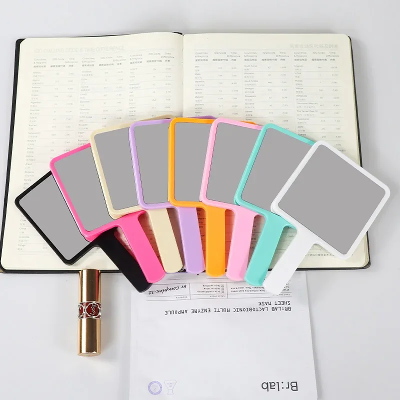 1pc Handheld Makeup Mirror Eyelash Extension Square Makeup Vanity Mirror with Handle Hand Mirror SPA Salon Compact Mirrors
1pc Handheld Makeup Mirror Eyelash Extension Square Makeup Vanity Mirror with Handle Hand Mirror SPA Salon Compact Mirrors