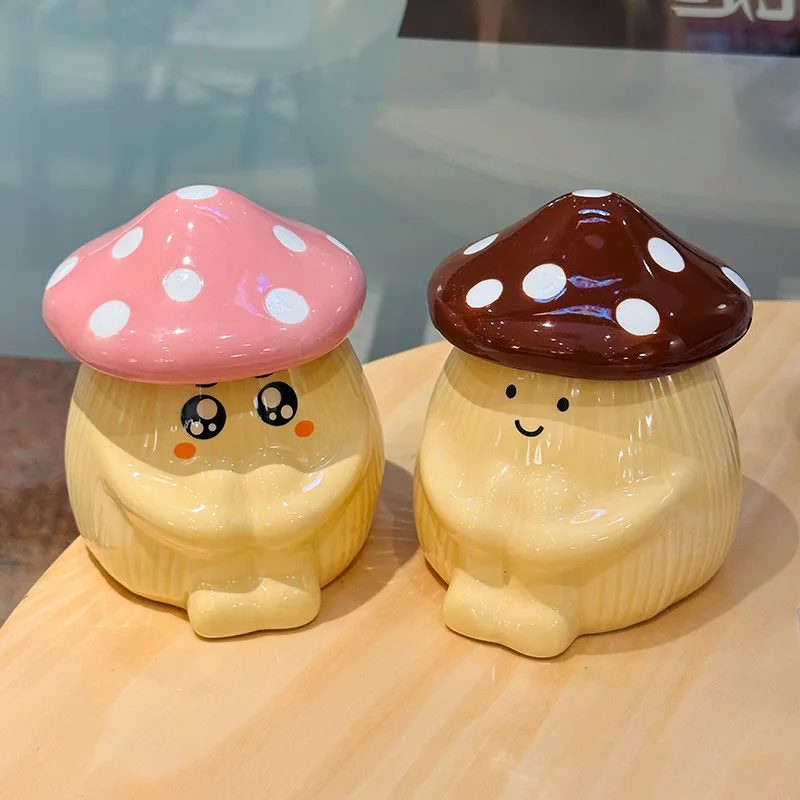 Cartoon Mushroom Shape Ceramic Mug Cute Household Breakfast Mugs Office Coffee Cup with Lid Couple Water Cups Drinkware
Cartoon Mushroom Shape Ceramic Mug Cute Household Breakfast Mugs Office Coffee Cup with Lid Couple Water Cups Drinkware