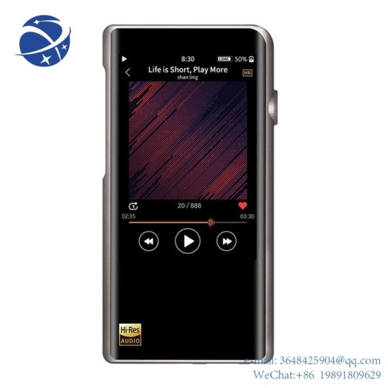 Новые поступления, mp3-плеер с сенсорным экраном YYHC2023, Wi-Fi, Apt-X, портативные музыкальные плееры без потерь, Retina DOP DSD256, аудио с высоким разрешением
Новые поступления, mp3-плеер с сенсорным экраном YYHC2023, Wi-Fi, Apt-X, портативные музыкальные плееры без потерь, Retina DOP DSD256, аудио с высоким разрешением