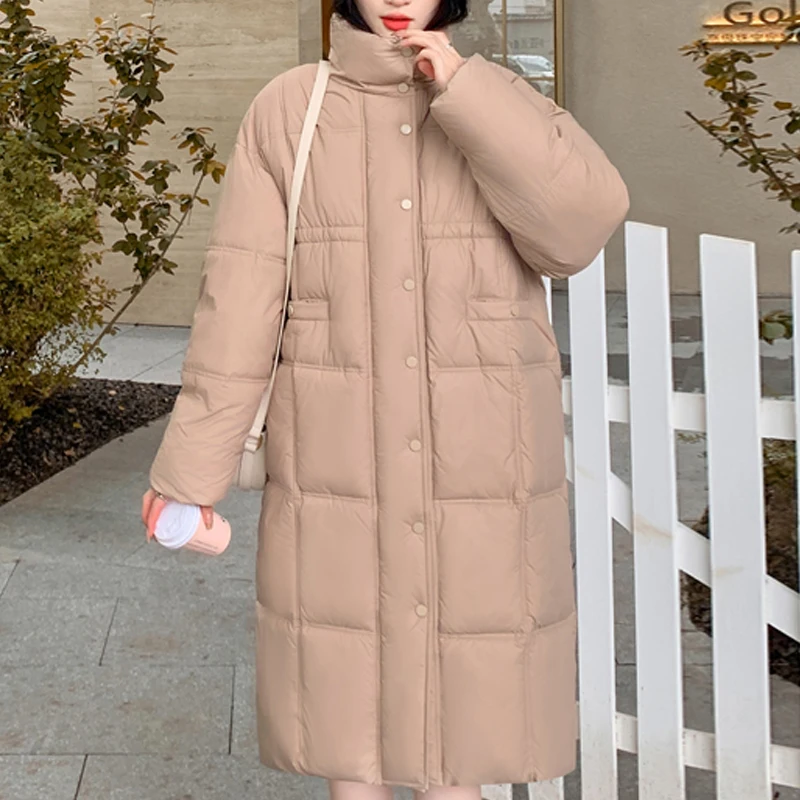 Long Parkas for Women Winter Overcoat 2023 New Fashion Stand Collar Winter Women's Padded Coat Thick Warm Korean Style Jackets
Long Parkas for Women Winter Overcoat 2023 New Fashion Stand Collar Winter Women's Padded Coat Thick Warm Korean Style Jackets