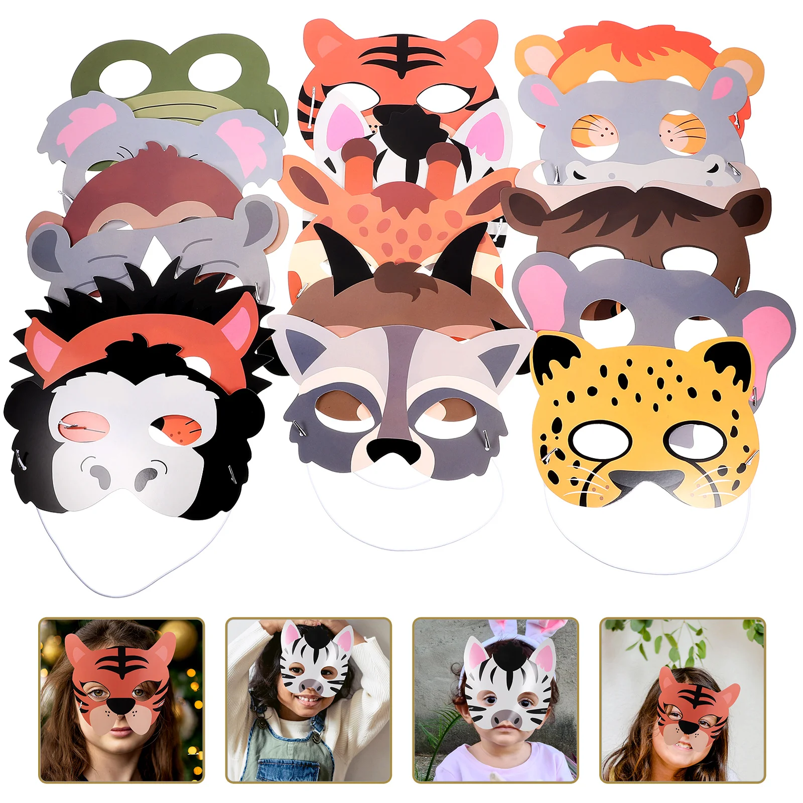 16 Pcs Animal Paper Mask Disfraces De Halloween Para Niñas Adorable Cosplay Trajes Hombres Kids for Masks
16 Pcs Animal Paper Mask Disfraces De Halloween Para Niñas Adorable Cosplay Trajes Hombres Kids for Masks