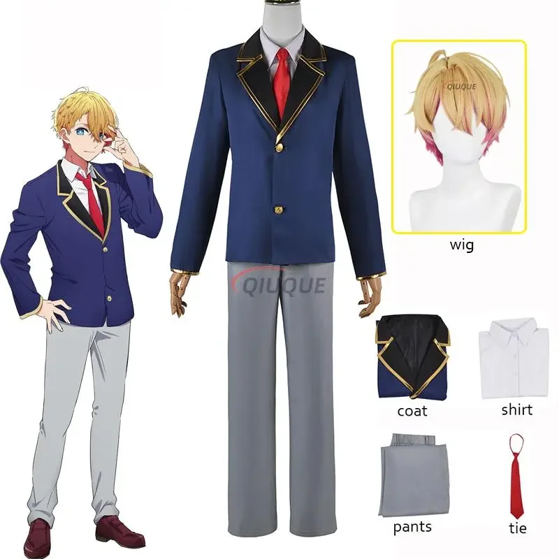 Kids Adult Anime Oshi No Ko Hoshino Akuamarin Cosplay Costume Uniform Aqua Wig Halloween Role Play Outfit Boys Men Women Suits
Kids Adult Anime Oshi No Ko Hoshino Akuamarin Cosplay Costume Uniform Aqua Wig Halloween Role Play Outfit Boys Men Women Suits