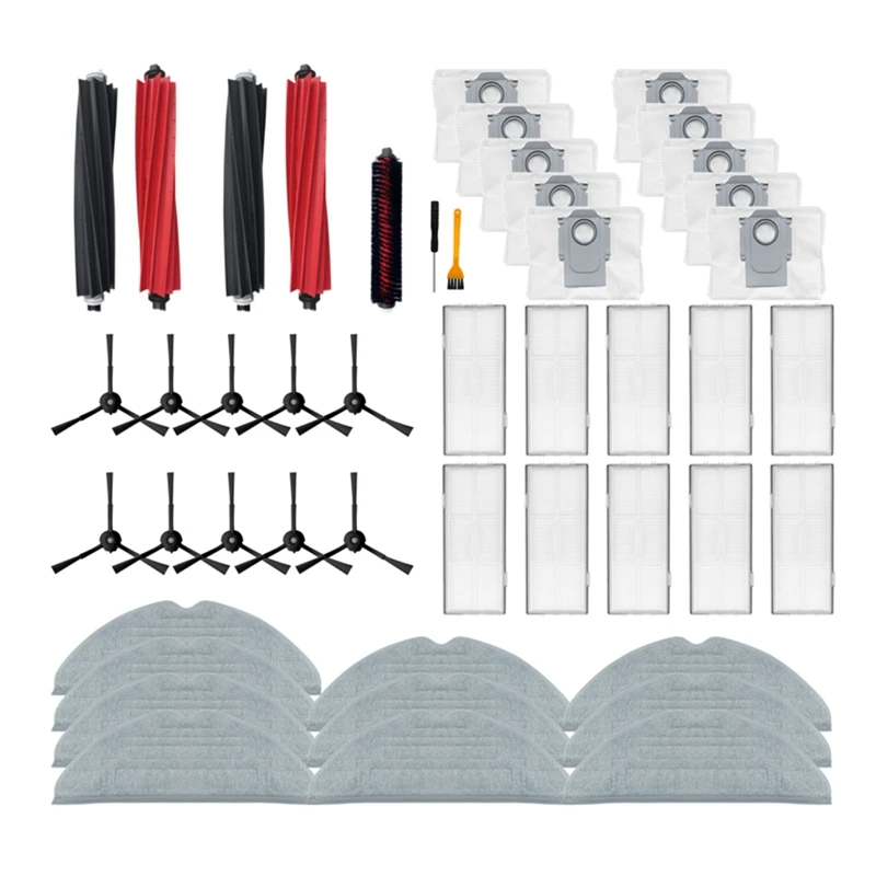 Main Side Brush Wipes HEPA Filter Dust Bag For Roborock S8 Pro Ultra S8 S8+ Accessories Robot Vacuum Cleaner Parts
Main Side Brush Wipes HEPA Filter Dust Bag For Roborock S8 Pro Ultra S8 S8+ Accessories Robot Vacuum Cleaner Parts