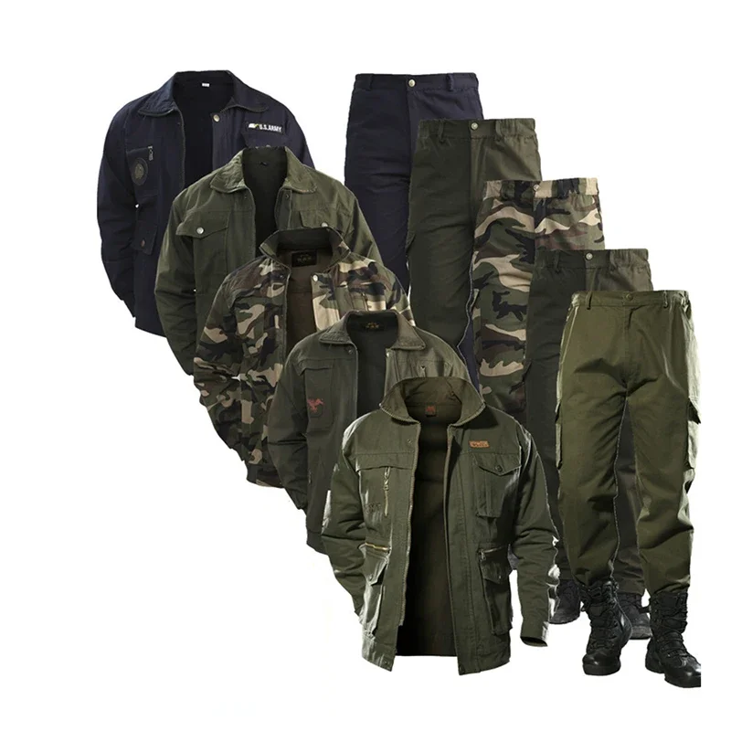 

Uniform Workwear Suit Male Wear Camouflage Clothing Men's Labor Site Tooling Tactical Uniform Wwii