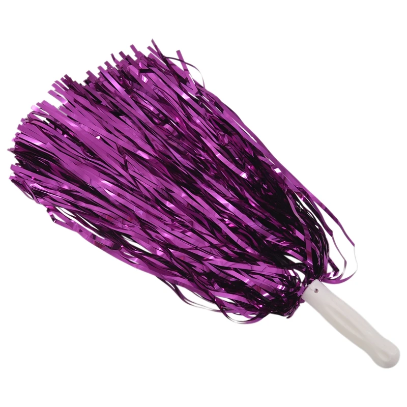New-24Pcs Cheerleading Pom Poms Metallic Foil Cheer Pom Poms With Plastic Handle For Adults Kids Cheerleaders Party
New-24Pcs Cheerleading Pom Poms Metallic Foil Cheer Pom Poms With Plastic Handle For Adults Kids Cheerleaders Party