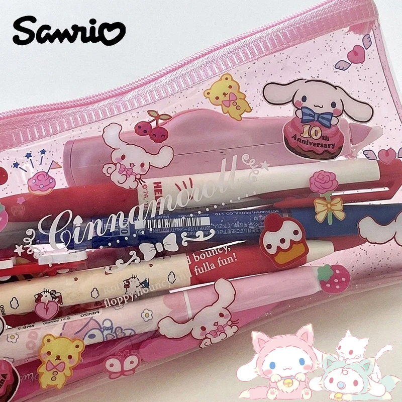Sanrio Cinnamoroll Pencil Case Kawaii Anime Cute Girlish Heart Desktop Student Stationery Storage Bag Toys For Girls Gifts
Sanrio Cinnamoroll Pencil Case Kawaii Anime Cute Girlish Heart Desktop Student Stationery Storage Bag Toys For Girls Gifts