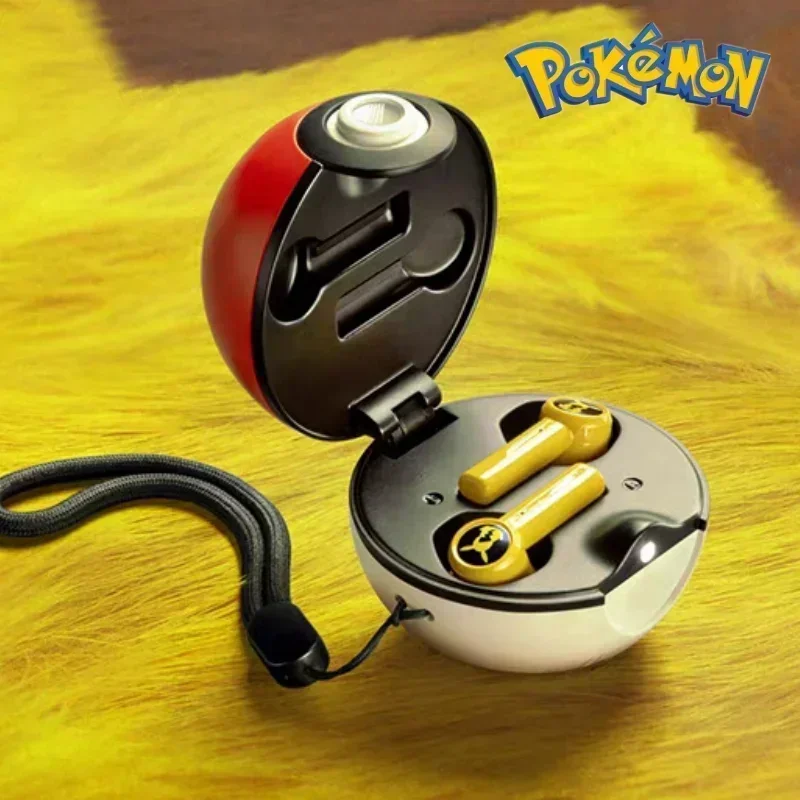 

2023 Pikachu Pokemon Razer Earphones Wireless Bluetooth 5.0 Sport Noise Reduction Headphones Touch Control Microphone Universal
