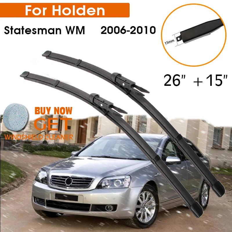 Car Wiper Blade For Holden Statesman WM 2006-2010 Windshield Rubber Silicon Refill Front Window Wiper 26"+15" LHD RHD Accessorie
Car Wiper Blade For Holden Statesman WM 2006-2010 Windshield Rubber Silicon Refill Front Window Wiper 26"+15" LHD RHD Accessorie