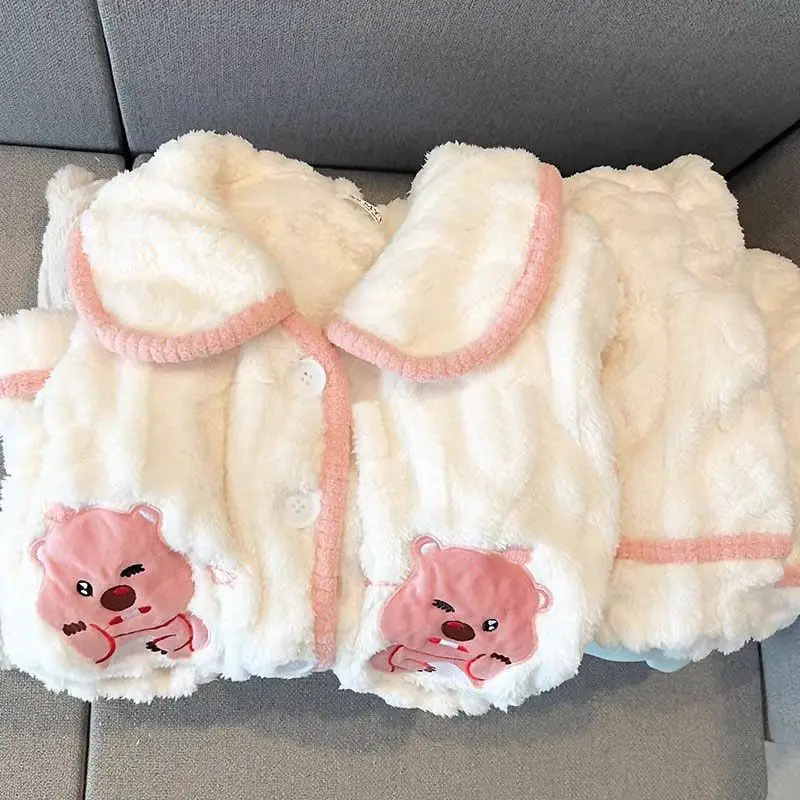 Пижама Beaver Loopy Женская осень-зима коралловый плюшевый утепленный теплый комплект для студенческого общежития домашний меховой комплект
Пижама Beaver Loopy Женская осень-зима коралловый плюшевый утепленный теплый комплект для студенческого общежития домашний меховой комплект