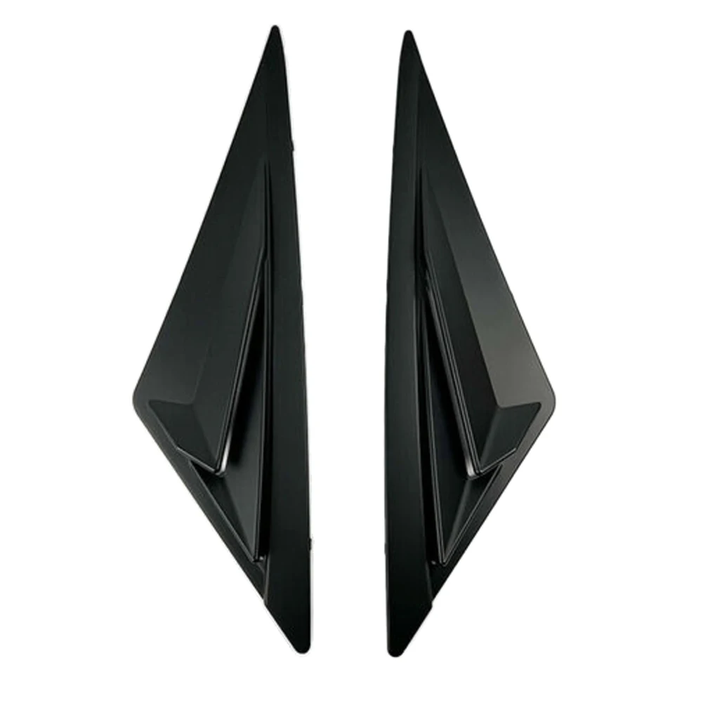 

1 пара левая и правая матовая черная боковая вентиляционная решетка оконного жалюзи затвора овальная крышка Рамка для Hyundai Elantra Sedan 2021-2024
