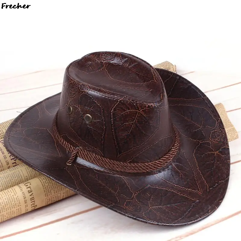 Men Brown Knight Hat American Grassland Leather Hats Big Brim Riding Panama Western Farm Cowboy Cap Pirate Cosplay Chapeau Gorra
Men Brown Knight Hat American Grassland Leather Hats Big Brim Riding Panama Western Farm Cowboy Cap Pirate Cosplay Chapeau Gorra