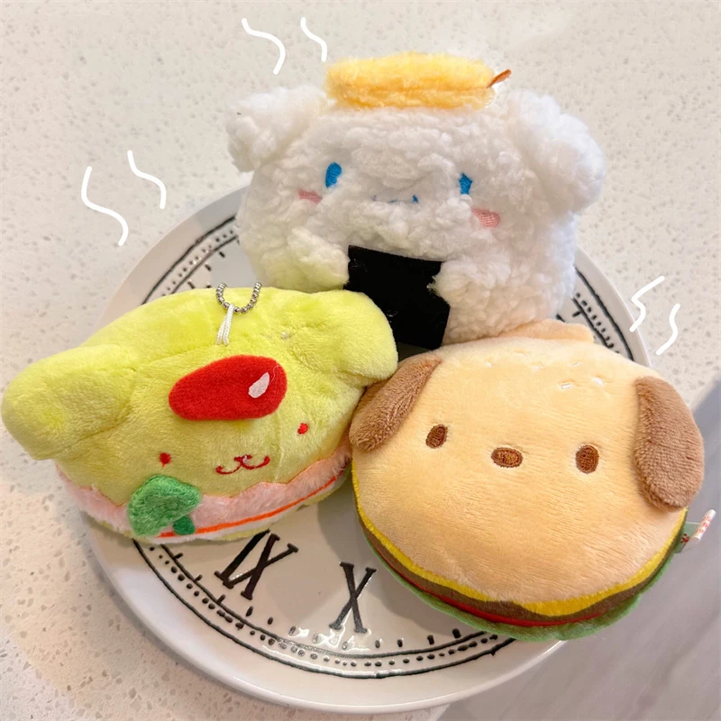 Новинка Kawaii Sanrio Cinnamoroll понравико помпон пурин плюшевая кукла милые аниме гамбургеры плюшевые сумки кулон подарок девочка
Новинка Kawaii Sanrio Cinnamoroll понравико помпон пурин плюшевая кукла милые аниме гамбургеры плюшевые сумки кулон подарок девочка