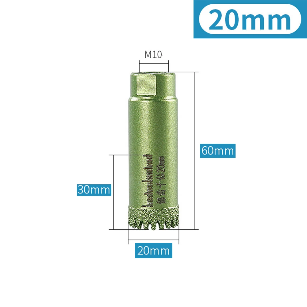 Brazed Dry Drill Bits 20-60mm M10 Thread Hole Opener Drilling Bit Hole Saw Ceramic Tile Granite Marble Hole Opener Tools
Brazed Dry Drill Bits 20-60mm M10 Thread Hole Opener Drilling Bit Hole Saw Ceramic Tile Granite Marble Hole Opener Tools