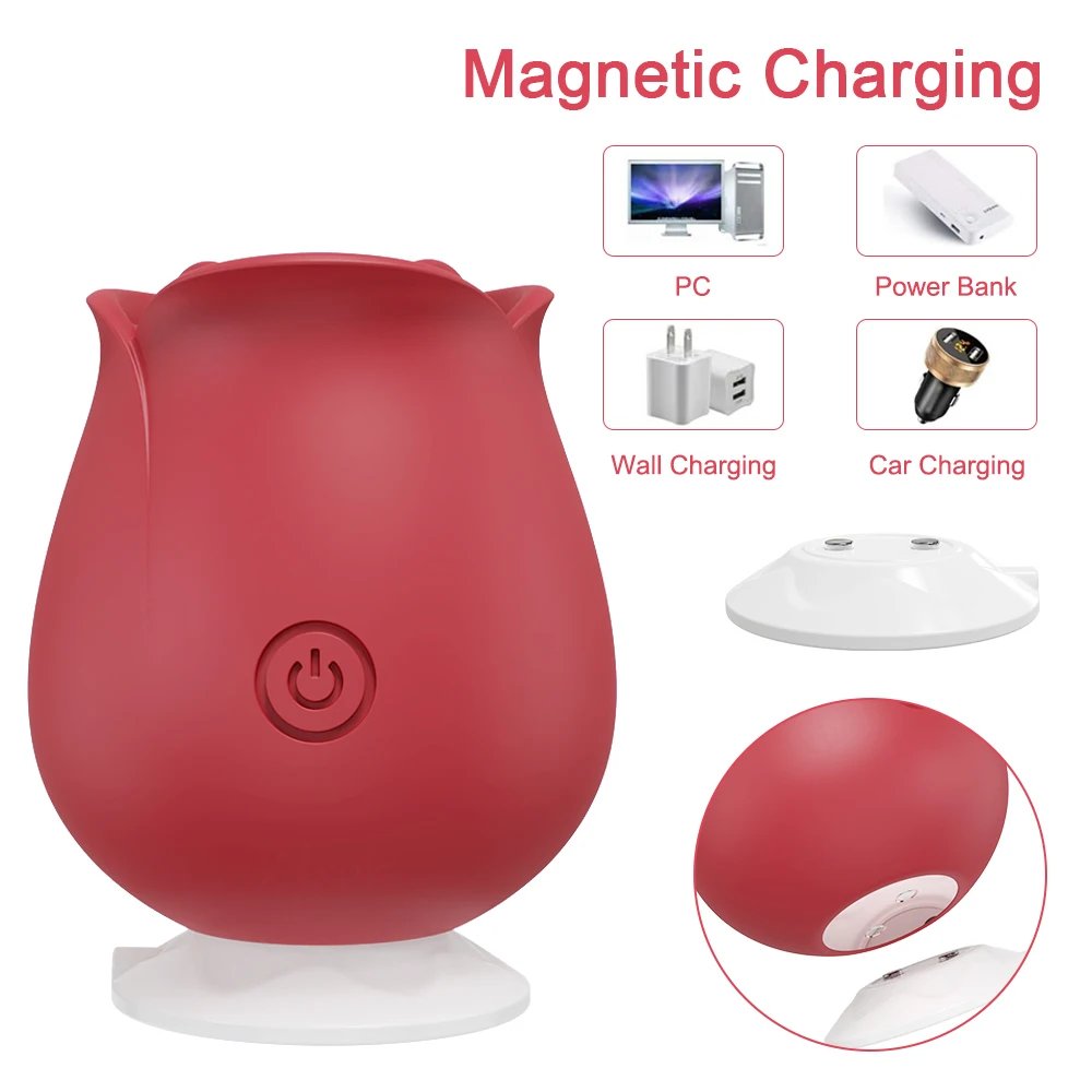 Rose Shape Vagina Sucking Vibrator Female Nipple Sucker Oral Licking Clitoris Clit Stimulation Powerful for Women Adult Sex Toys Rose Shape Vagina Sucking Vibrator Female Nipple Sucker Oral Licking Clitoris Clit Stimulation Powerful for Women Adult Sex Toys