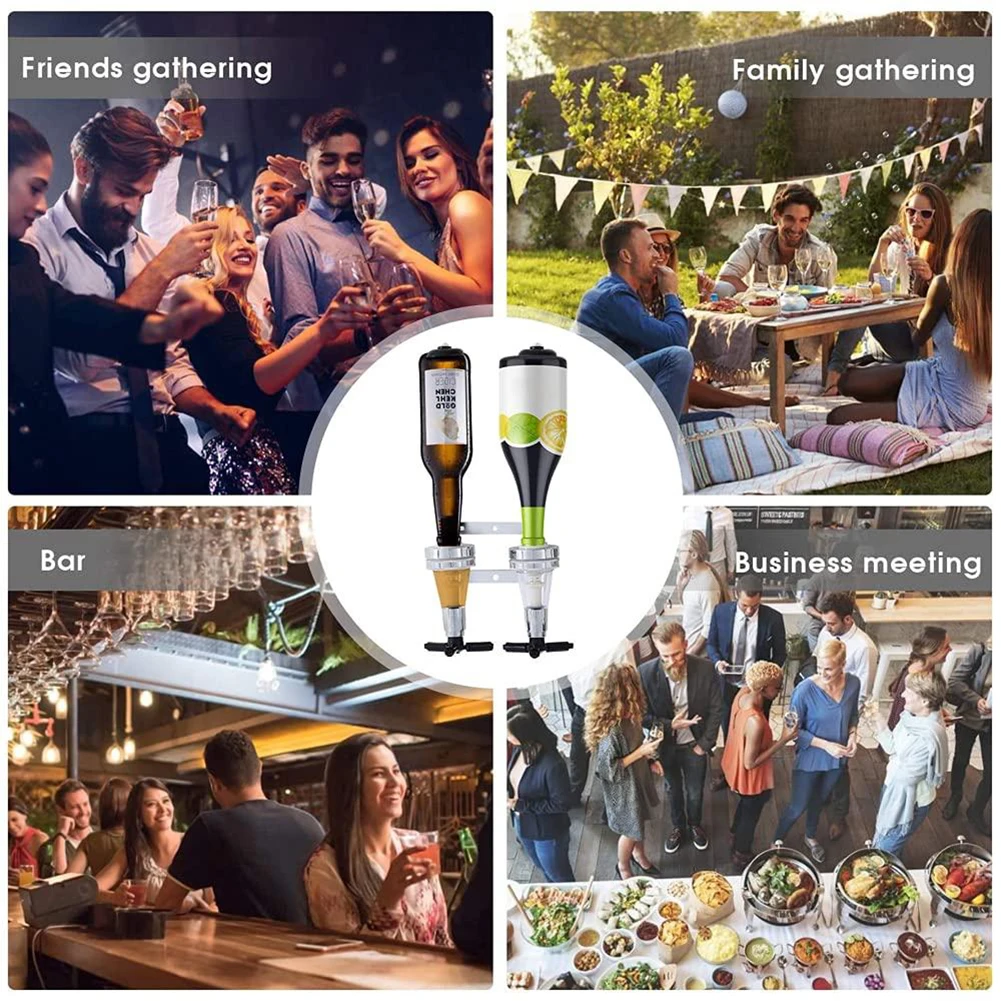 Convenient and Neat Bottle Stand Wall Mounted Pub Bar Optics Set Wine Beer Dispenser Prevent Wastage or Spillages
Convenient and Neat Bottle Stand Wall Mounted Pub Bar Optics Set Wine Beer Dispenser Prevent Wastage or Spillages