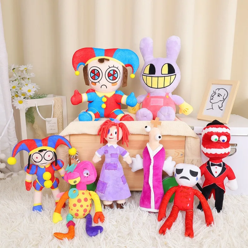 The Amazing Digital Circus Plush Pomni Jax Plushies Cute Stuffed Toys Cartoon Image Pillow Gifts for Children and Youth Fans
The Amazing Digital Circus Plush Pomni Jax Plushies Cute Stuffed Toys Cartoon Image Pillow Gifts for Children and Youth Fans