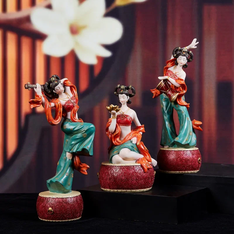 

Chinese Style Dunhuang Flying Ornaments, Ancient Style Girl Living Room Home Decoration