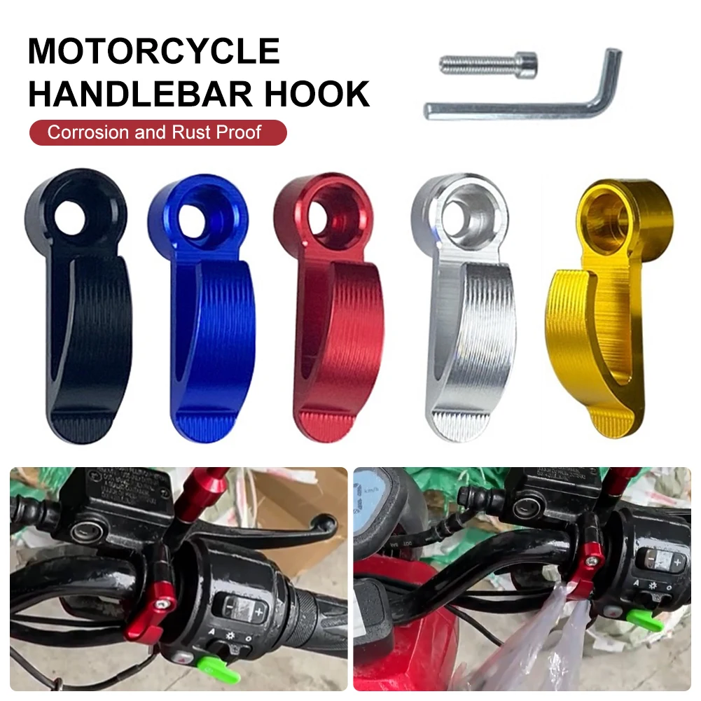 Universal Motorcycle Handlebar Hook Aluminum Alloy Hanger Helmet Bag Hook Electric Scooter Motorcycle Hook Accessories
Universal Motorcycle Handlebar Hook Aluminum Alloy Hanger Helmet Bag Hook Electric Scooter Motorcycle Hook Accessories