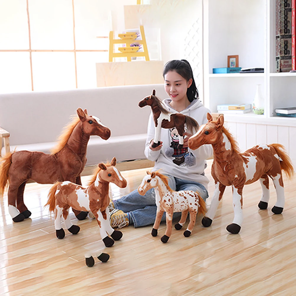Simulation Horse Plush Toy 4 Styles Stuffed Animal Doll High Quality Classic Toys Kids Birthday Children Christmas Gift 30/40/50
Simulation Horse Plush Toy 4 Styles Stuffed Animal Doll High Quality Classic Toys Kids Birthday Children Christmas Gift 30/40/50