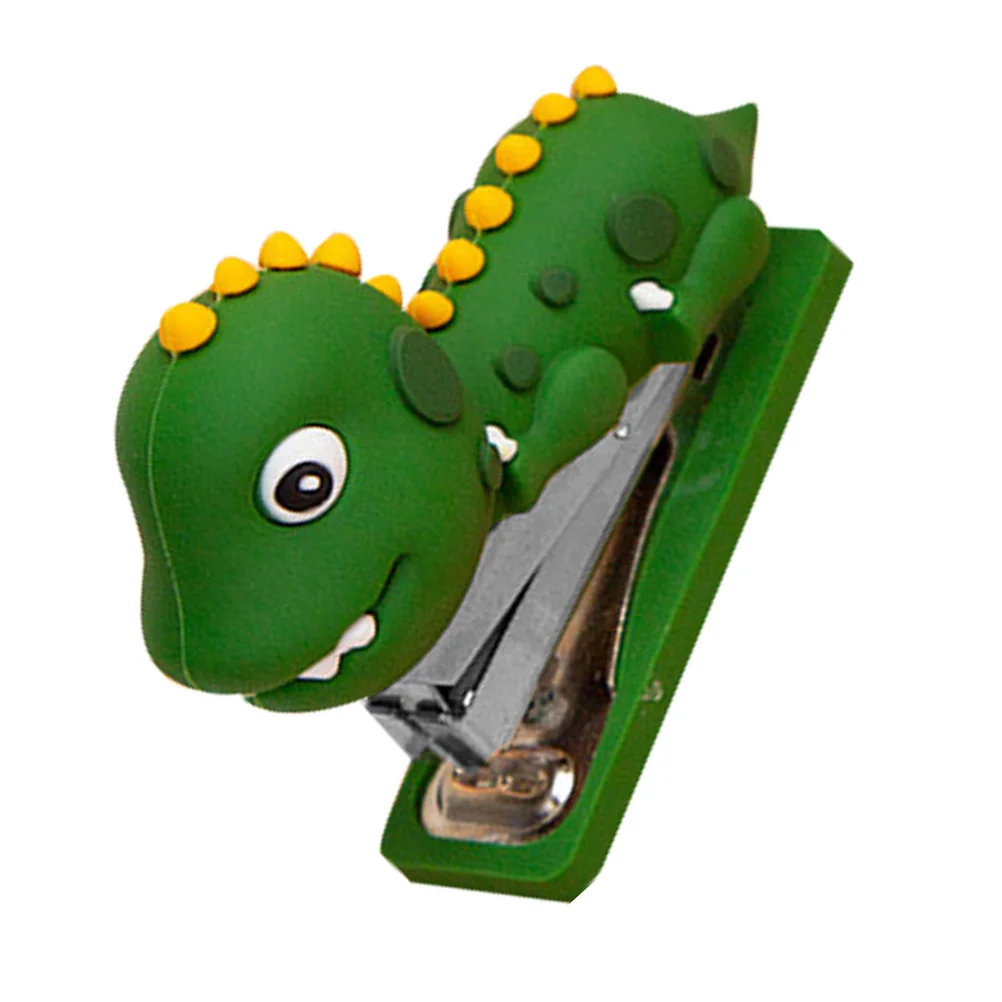 

Dinosaur Stapler Adorable Stapler Reusable Stapler Funny Stationery Silicone Dinosaur Statue