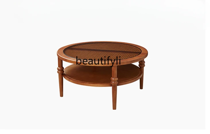 Круглый Чайный столик из ротанга в стиле ретро из массива дерева в скандинавском стиле
Круглый Чайный столик из ротанга в стиле ретро из массива дерева в скандинавском стиле