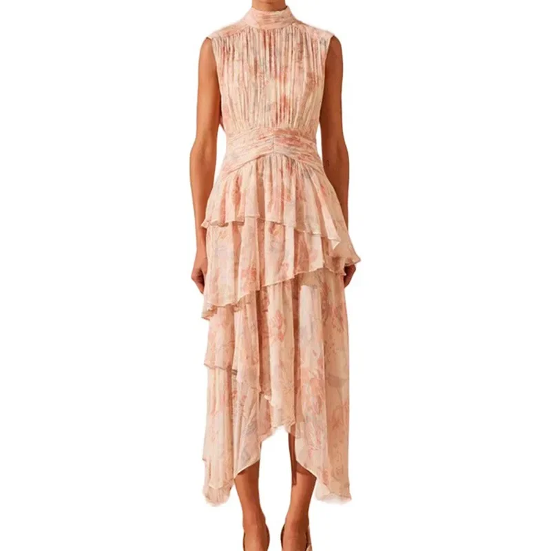 WHYS 2024 New Elegant and Elegant Printed Dress with High Collar, Sleeveless, Folded Irregular Dress dresses for women
WHYS 2024 New Elegant and Elegant Printed Dress with High Collar, Sleeveless, Folded Irregular Dress dresses for women