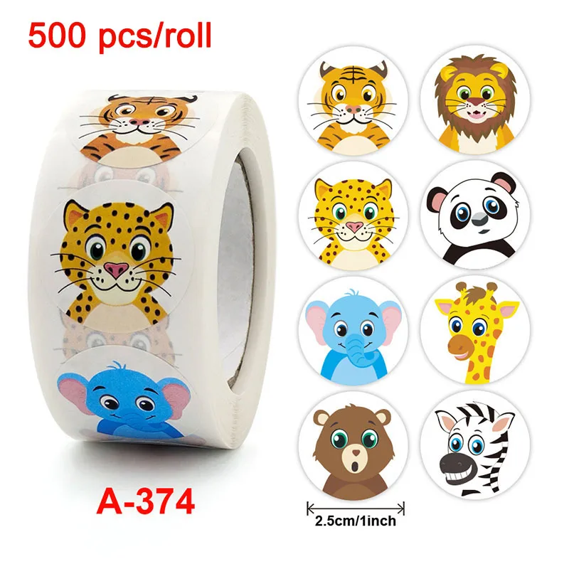 500Pcs/Roll Stickers Cartoon Animal Pattern DIY Decoration Copper Self-adhesive Cute Stickers For Kids Nice Gift Reward Label
500Pcs/Roll Stickers Cartoon Animal Pattern DIY Decoration Copper Self-adhesive Cute Stickers For Kids Nice Gift Reward Label