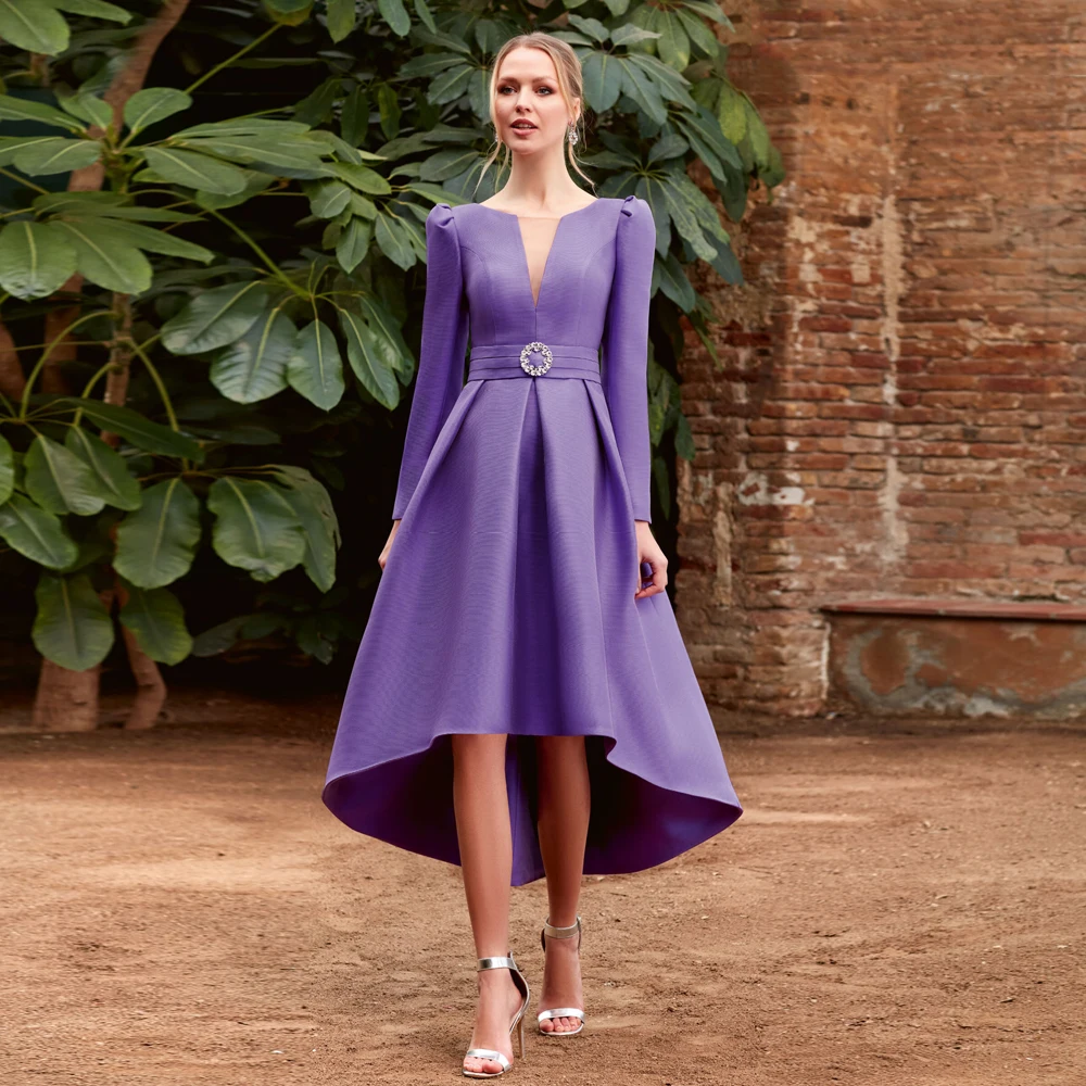 Elegant Mother of the Bride Dresses for Weddings V Neck Long Sleeves Wedding Party Gowns Beads Tea-Length A-Line فساتين السهرة
Elegant Mother of the Bride Dresses for Weddings V Neck Long Sleeves Wedding Party Gowns Beads Tea-Length A-Line فساتين السهرة