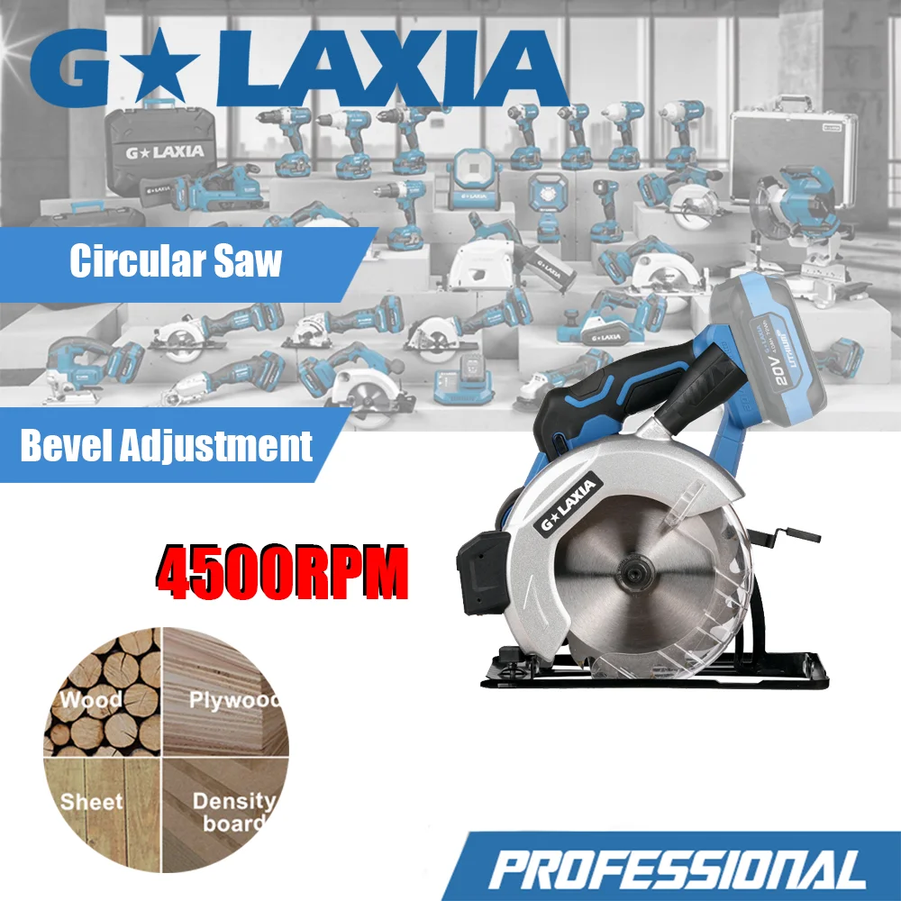 Galaxia 20V Electric Circular 165mm Saw Cordless Rechargeable 0-45° Adjustable Garden Tool for Woodworking Household DIY tools
Galaxia 20V Electric Circular 165mm Saw Cordless Rechargeable 0-45° Adjustable Garden Tool for Woodworking Household DIY tools