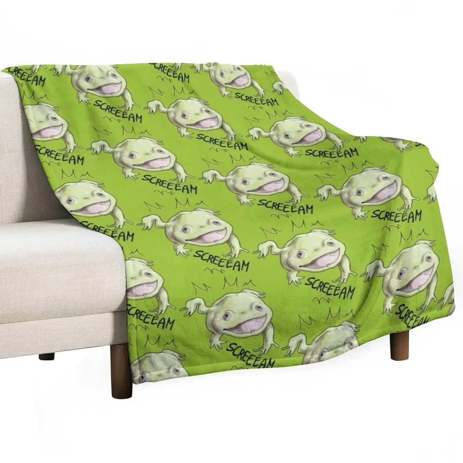 Screaming Budgett's frog Throw Blanket Extra Large Throw Thermals For Travel manga Blankets 
Screaming Budgett's frog Throw Blanket Extra Large Throw Thermals For Travel manga Blankets