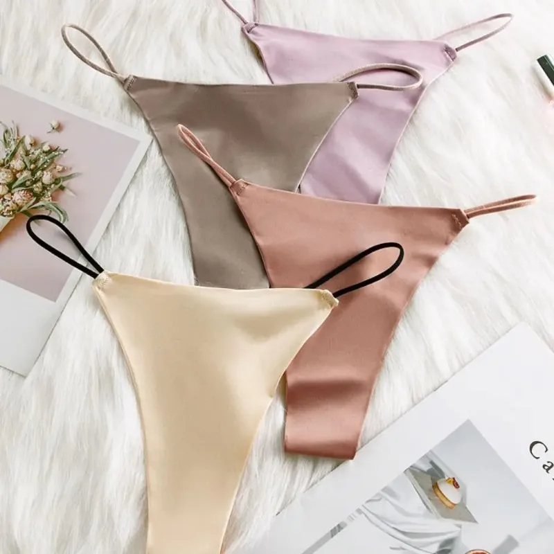Sports Simple Ice Silk Traceless Sexy Thongs Thin Sexy Women's Underwear Cotton Crotch Traceless Panties Seamless Briefs
Sports Simple Ice Silk Traceless Sexy Thongs Thin Sexy Women's Underwear Cotton Crotch Traceless Panties Seamless Briefs