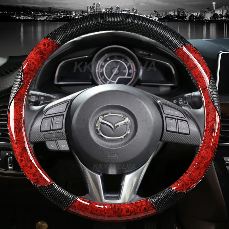 Mahogany Wood Grain Car Steering Wheel Cover For Mazda 3 Axela 2013-2016 Mazda 6 Atenza 2014-2017 CX5 2017 2018 Auto Accessories
Mahogany Wood Grain Car Steering Wheel Cover For Mazda 3 Axela 2013-2016 Mazda 6 Atenza 2014-2017 CX5 2017 2018 Auto Accessories